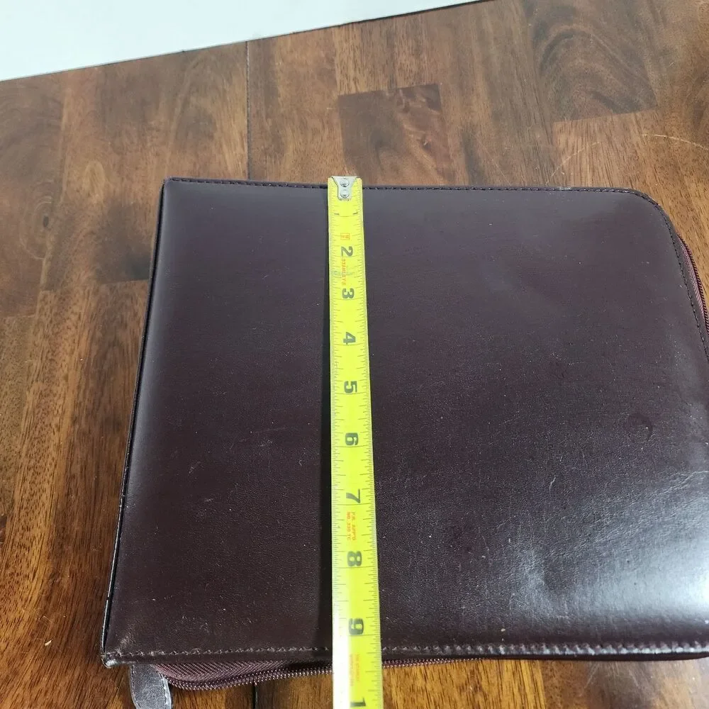 Burgary Check Book 3 Rings Binder Faux Leather